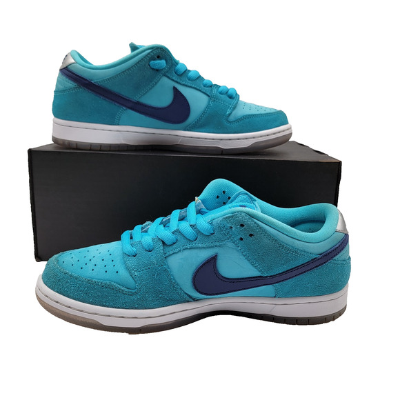 Nike Men\'s SB Dunk Low \'Blue Fury\' Sz 8 Preowned BQ6817-400 (415) main image 6